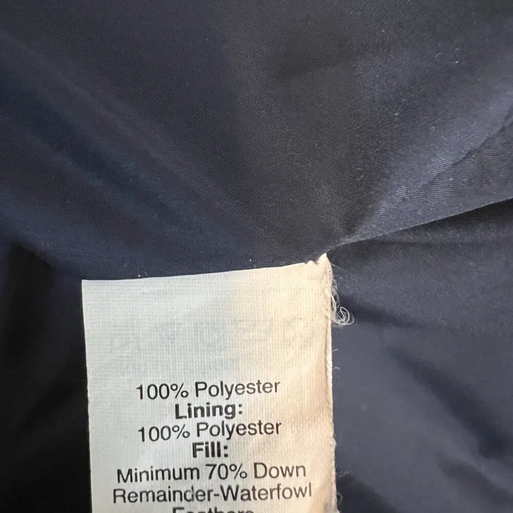 J. Crew Women's Vest Jacket Full Zip Dark Navy Stripes Size XL - Picture 4 of 7